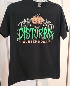 DISTURBIA Haunted House Horror Attraction Chicago Illinois neu ohne Etikett schwarz M TShirt - Bild 1 von 6
