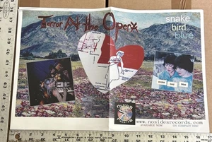 TERROR AN DER OPERX SCHLANGE VOGEL BLAU KEINE SEITEN PLATTEN SELTEN CD/LP PROMO POSTER - Bild 1 von 2
