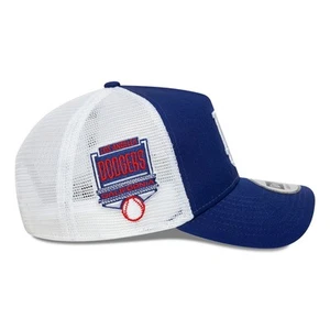 LA Dodgers Cap Trucker verstellbar A-Rahmen Seitenaufnäher 9Forty dunkelblau - Bild 1 von 5