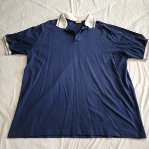 Vintage LL Bean Freeport Maine Poloshirt Herren X-Large Blau 60er Pullover USA - Bild 1 von 9