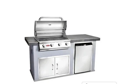 Bull Power Q BBQ Grill Island Grey Quartz with Liquid Propane Conversion - Image 1 of 4