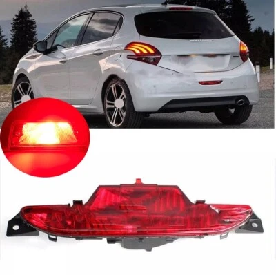 Luz de freno reflector trasero rojo con bombilla LED cable para PEUGEOT 208 HATCHBACK 12-19 Foto 1 de 4