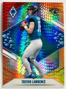 2021 Panini Phoenix Trevor Lawrence novato Fire Burst radiocontrol #101 NFL Jaguars - Imagen 1 de 2