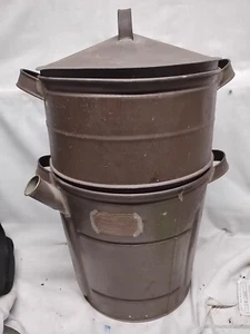 Antique 1900 Toledo Cooker Co. Antique Stove Steamer 3-tiered Cooker 18 x 11 - Picture 1 of 14