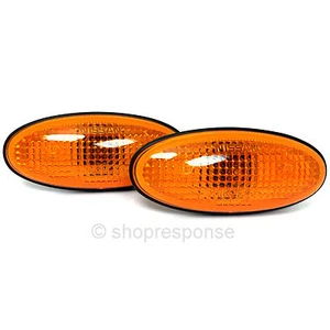 Par de luces marcadores laterales ámbar genuinas JDM Nissan 95-98 240SX Silvia S14 - Imagen 1 de 1