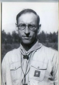CARTE POSTALE SCOUTE - Jamboree 1947 - Henri Van Effenterre - Manson - Scouts - Picture 1 of 2