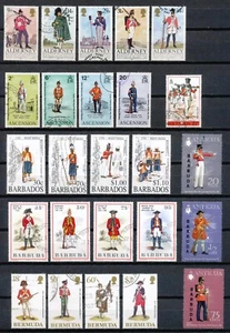 BRITISCHES COMMONWEALTH - 25 VERSCHIEDENE MILITÄRUNIFORMEN - ALLE VFU 131-4 - Bild 1 von 1