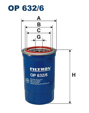 FILTRON OP 632/6 Oil Filter for HYUNDAI,KIA - Image 1 of 4