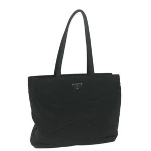 PRADA Tote Bag Nylon Black Auth 65963 - Picture 1 of 24