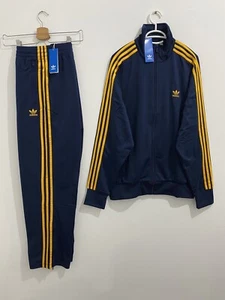 Adidas Originals Classics Firebird Tracksuit Night Indigo Crew Yellow Size 2XL - Picture 1 of 12