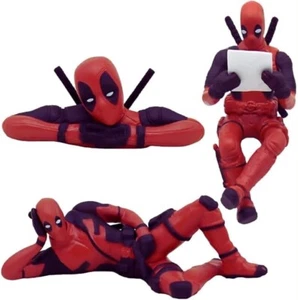 3 pcs Superhero Toys Action Figures Deadpool Car Deck Table Accessories Deadpool - Picture 1 of 5