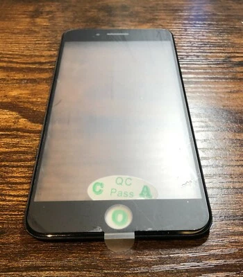 iPhone 8 PLUS Replacement Front Glass Cold-pressed Frame OCA Pre Applied Black - Image 1 of 4