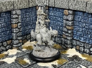 GNOME/DWARF riding BIG MUTANT RODENT Fantasy AD&D NPC pathfinder frostgrave AK25 - Picture 1 of 4