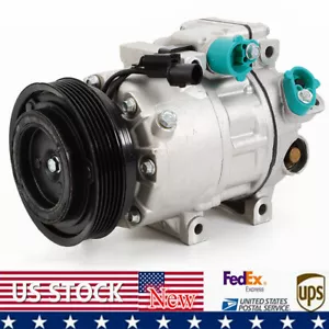 A/C Compressor W/ Clutch for 2006-2013 Hyundai Azera/Santa Fe/Sonata, Kia Amanti - Picture 1 of 12
