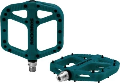 ROCKBROS Bicycle Nylon Pedals 9/16" Lightweight Widen DU Bearing Cycling Pedals - Image 1 of 4