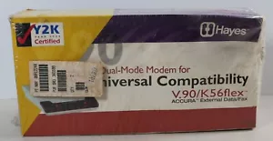 Hayes Accura External V.90 56K RS-232 Serial Fax Modem Model H08-03328 - Picture 1 of 3