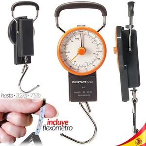 BASCULA BALANZA ROMANA MINI PESO MALETA EQUIPAJE VIAJE AVION PESCA CARNE TRAVEL - Imagen 1 de 7