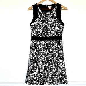 Pixley Dress Women’s Medium Black White Sleeveless Mini Round Neck With Pockets - Picture 1 of 11
