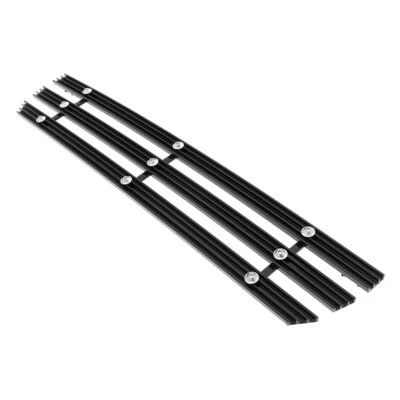 Fits 2015-2019 GMC Sierra 2500/3500 Bumper Black Wide Rivet Billet Grille Insert - Image 1 of 4