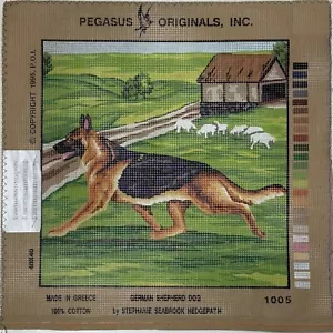 Pegasus Originals DEUTSCHER SCHÄFERHUND Nadelspitze Leinwand 11 7/8" sq. 1005 - Bild 1 von 2