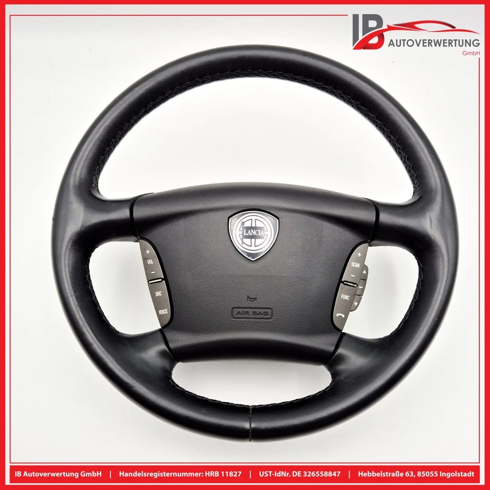 Lenkrad Leder Schwarz 61297477 LANCIA THESIS 841AX 2.4 JTD TRW - Bild 1 von 4