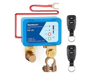 Knoweasy KN-12D Remote Battery Disconnect Kill Switch 12V, 240A, Schalter Neu - Bild 1 von 6