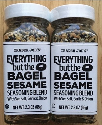 2 X TRADER JOE'S EVERYTHING but the BAGEL SESAME 65g each New Sealed - Image 1 of 4