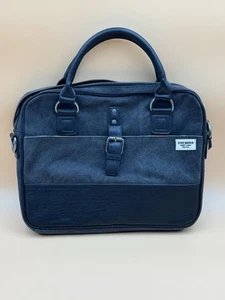 Laptop Shoulder Bag, Grey with Military Camo Lining MM-106 EUC Steve Madden - Picture 1 of 7