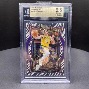 2024-25 Panini Select Austin Reaves #40 Zebra Prizm BGS 9,5 Los Angeles Lakers - Imagen 1 de 2