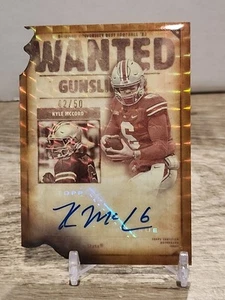 KYLE MCCORD 2023 Bowman U Best Gunslinger Auto Gold /50 Ohio State/Syracuse - Picture 1 of 2