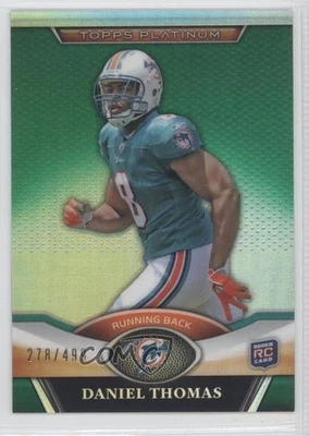 2011 Topps Platinum Green Refractor Daniel Thomas #44 Rookie RC - Image 1 of 2