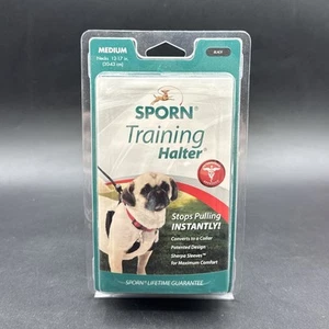 NEU ORIGINAL TRAININGSHALFTER Medium Schwarz-Ziehfrei Ersticken Humane Hund Haustier - Bild 1 von 2