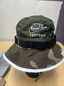 NIKE Dri-FIT On-Field Camo Apex Boonie Bucket Hat C13299 Football Sz Medium NWT - Picture 1 of 8