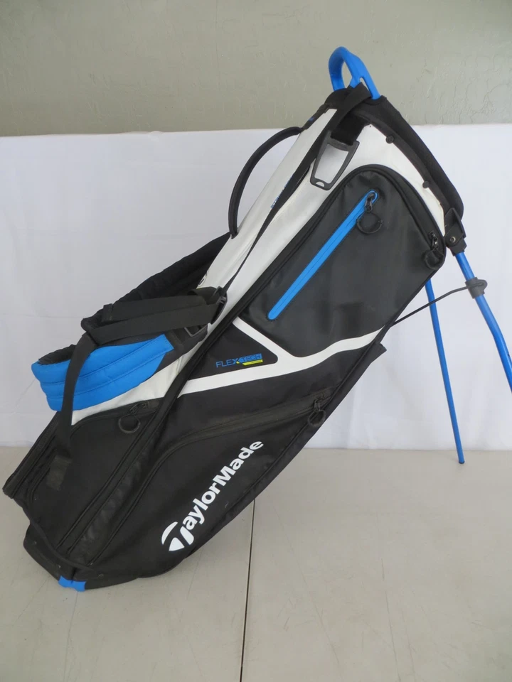 2024 TaylorMade Flextech Crossover 灰色 14 路支架包双肩带 — 第 1/4 张图片