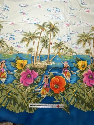 Michael Miller ISLAND GIRL Border Fabric, 8 Yards - Image 1 of 4