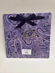 Vera Bradley Memo Board Magnetic, Three Magnets, Deep Knight Paisley, New - Picture 1 of 6