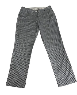 Pantalones de golf Puma para mujer 14 negros blancos geométricos elásticos pantalones de rendimiento Foto 1 de 4