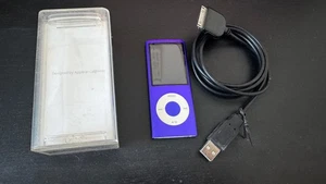 Genuine Apple iPod Nano 4th Generation 8GB in Purple - MB739ZO/A - Picture 1 of 5