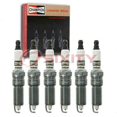 6 pc Champion Iridium Spark Plugs for 2009-2010 Volkswagen Routan 3.8L V6 bl - Image 1 of 4