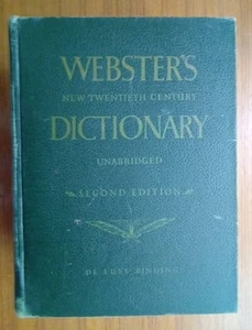 Webster's New Twentieth Century Dictionary 2nd Edition Unabridged 1961 De Luxe - Picture 1 of 8