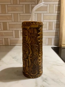 Disney Parks Trader Sam’s Tiki Gods Tumbler w/Straw Walt Disney World Polynesian - Picture 1 of 4