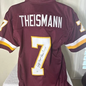 JOE THEISMAN AUTOGRAPHED SIGNED WASHINGTON JERSEY PSA / DNA AUTHENTICATED - Picture 1 of 5