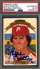 Steve Carlton PSA DNA Signed 1983 Donruss Diamond Kings Autograph