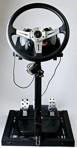 Logitech G29 Driving Force Wheel (Aftermarket) W/ Pedals for PS3/PS4/PC + Frame - Picture 1 of 12