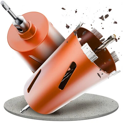 SDS PLUS oder SDS Max Diamantbohrkrone Ø 26-162 mm / 200 mm Länge Kernbohrkrone - Bild 1 von 4
