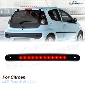 Smoke Lens Red LED Center Third Brake Light for 2005-2014 Citroen C1/Peugeot 107 - Bild 1 von 13
