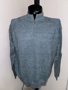 Johnnie-O 1/4 Zip Green Heater Cotton Sweater Size XL - Picture 1 of 3