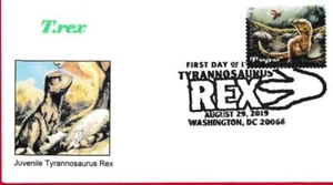 T Rex, Dinosaur, Tyrannosaurus Rex Hatchling, First Day Cover #3 - Picture 1 of 1