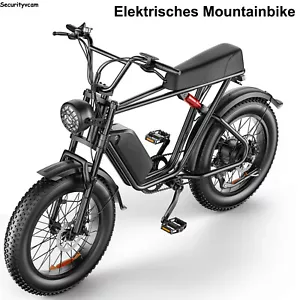 Bicicleta eléctrica de 20 pulgadas 1000W 48V 20A bicicleta de montaña neumáticos de grasa bicicleta eléctrica - Imagen 1 de 22