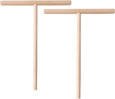 ® 2 X Crepes-Verteiler aus Buchenholz 22 cm, Teigverteiler, verteilt Crepes und  - Bild 1 von 4